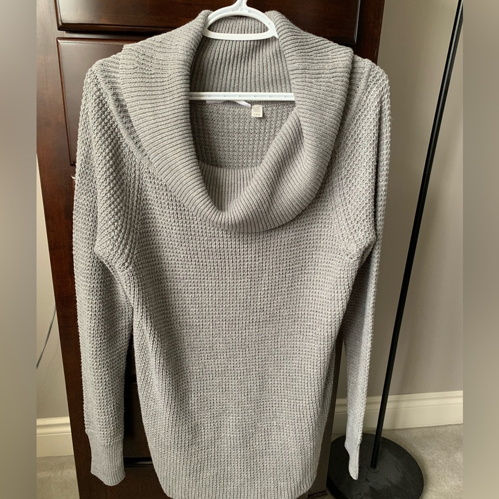 SEVEN SISTERS Grey Cowl Neck Sweater